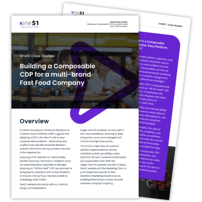 Building a Composable CDP for a multi-brand Fast Food Company